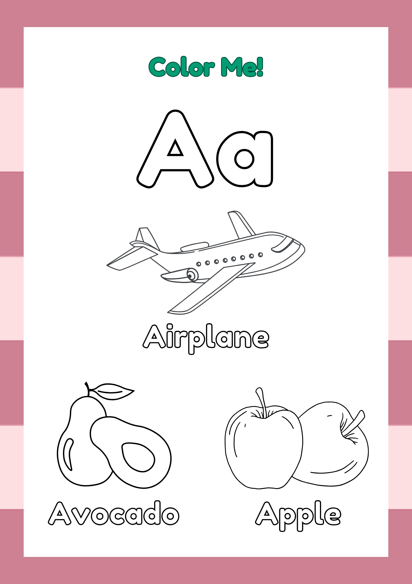 Alphabet Tracing and coloring Worksheets for Kids