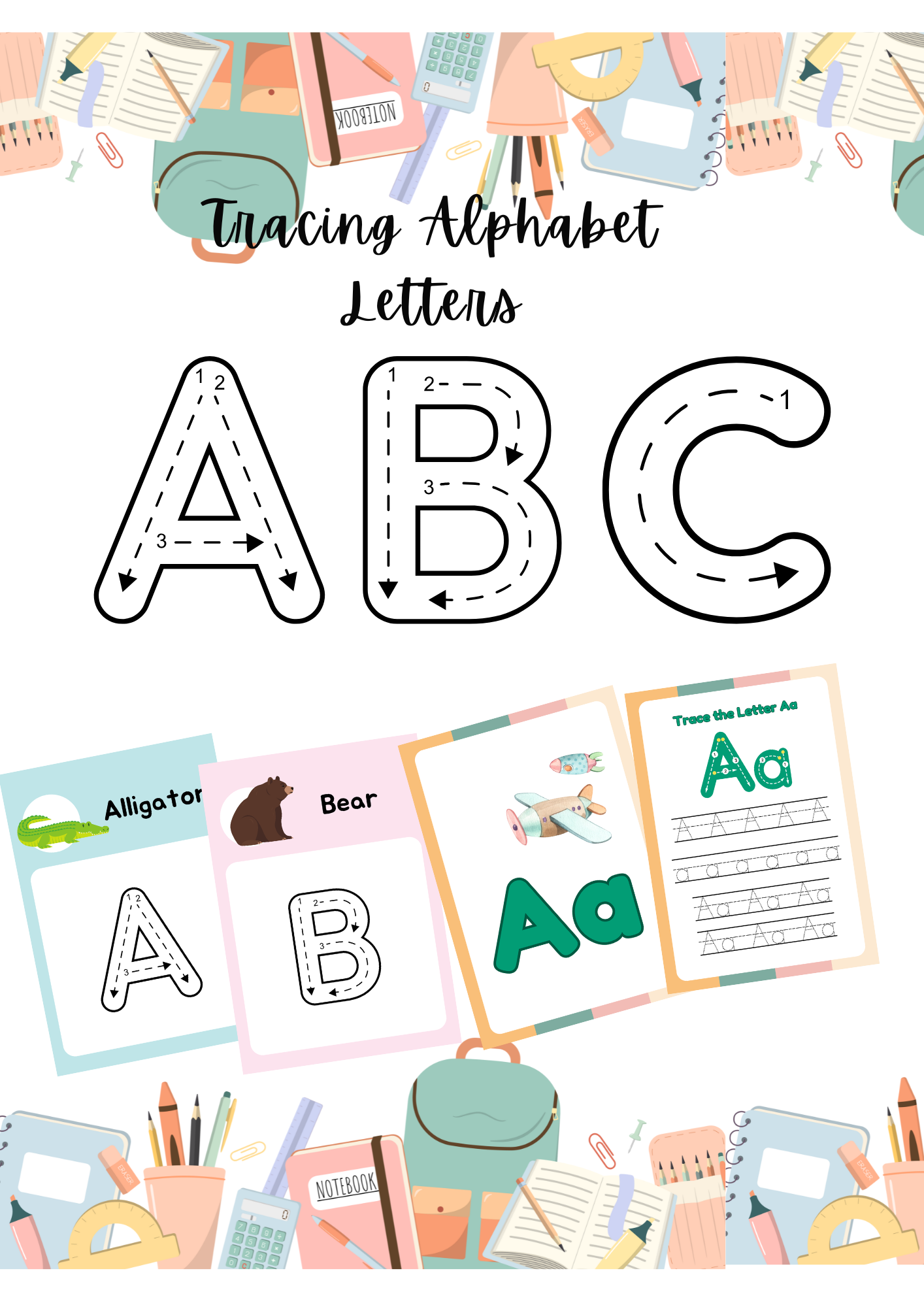 Alphabet Tracing Worksheets for Kids!