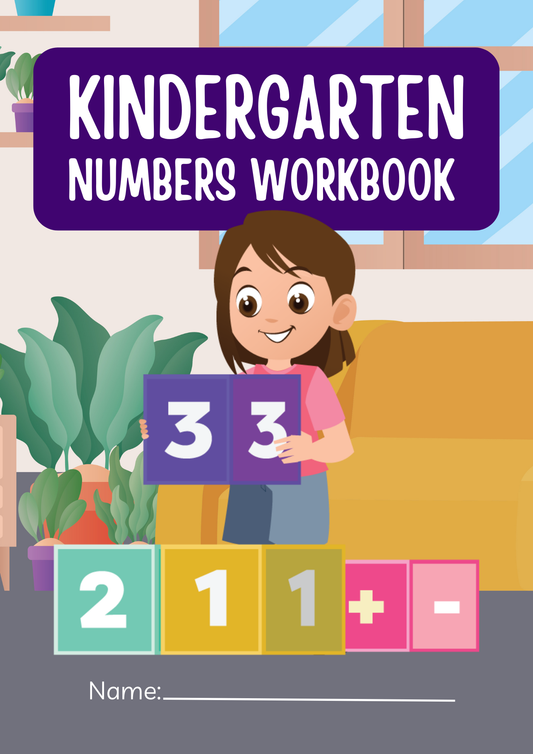 Kindergarten Numbers Workbook: 44 Pages of Fun Learning!
