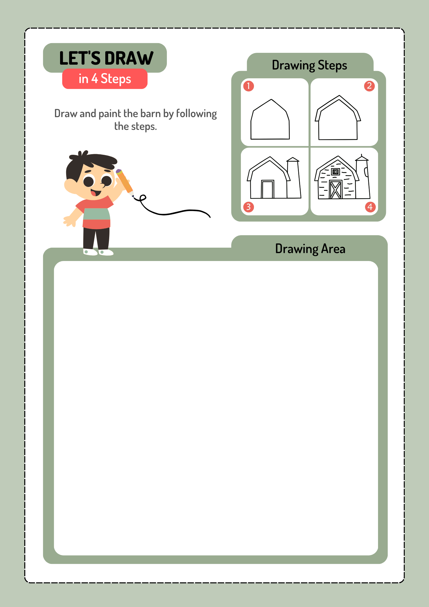Let's Draw in 4 Steps! 24pages