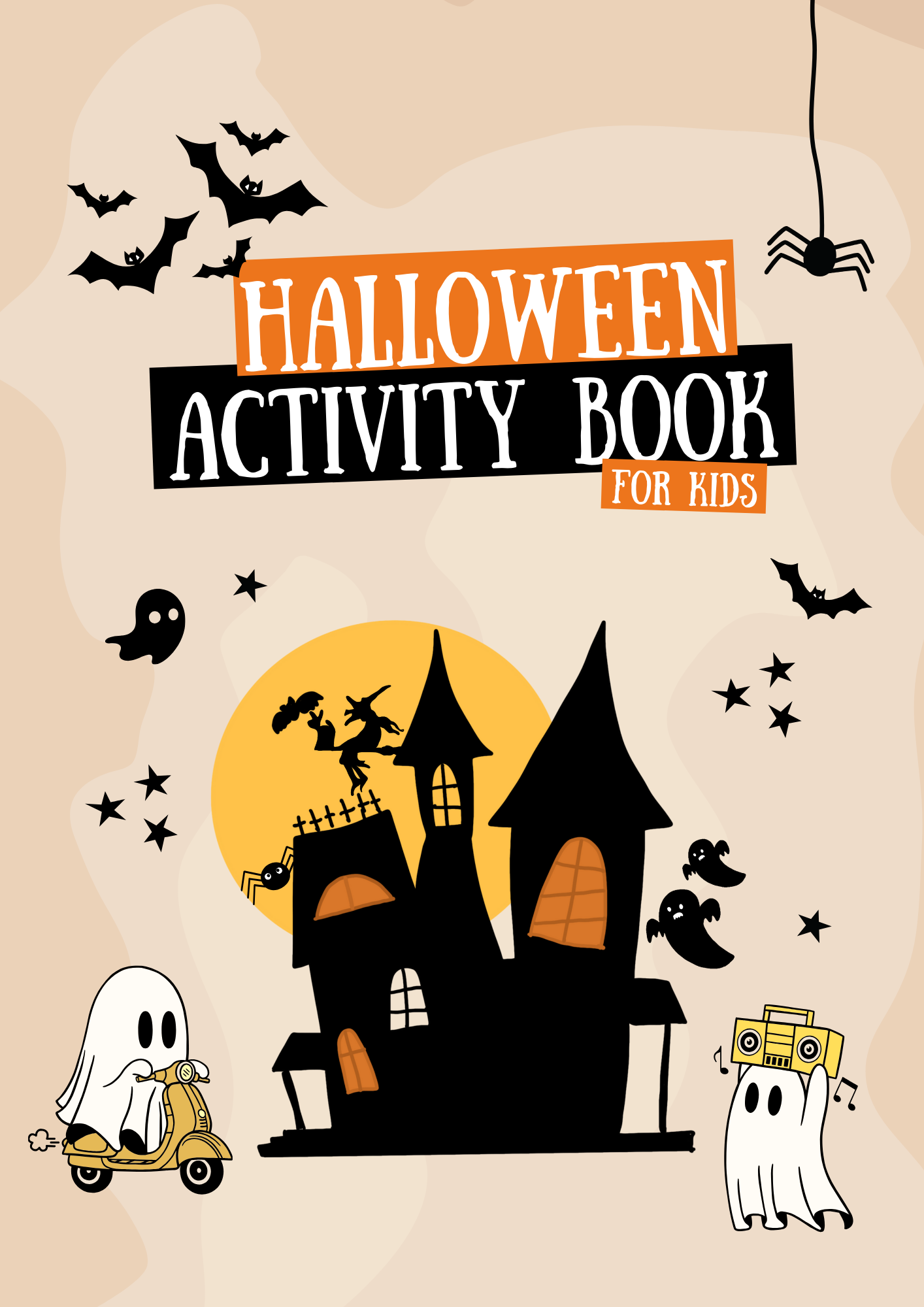 Spooktacular Fun: A 17-Page Printable Halloween Activity Book!
