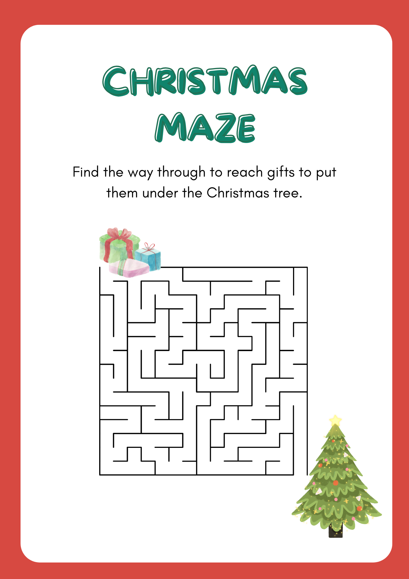 Christmas Activity Pages for Kids