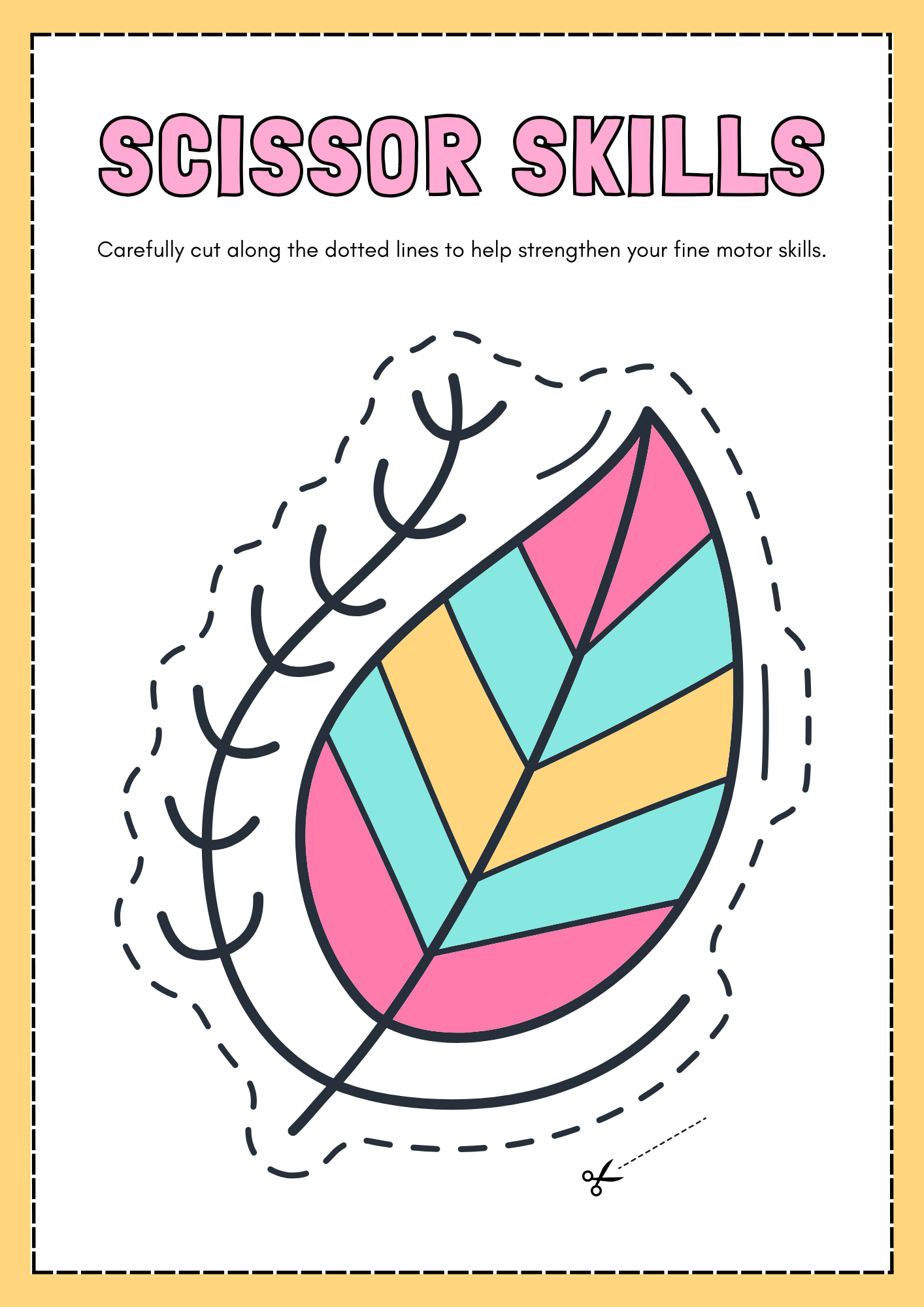 "Snip, Snip, Hooray! Fun Scissor Skills for Little Hands"32pages