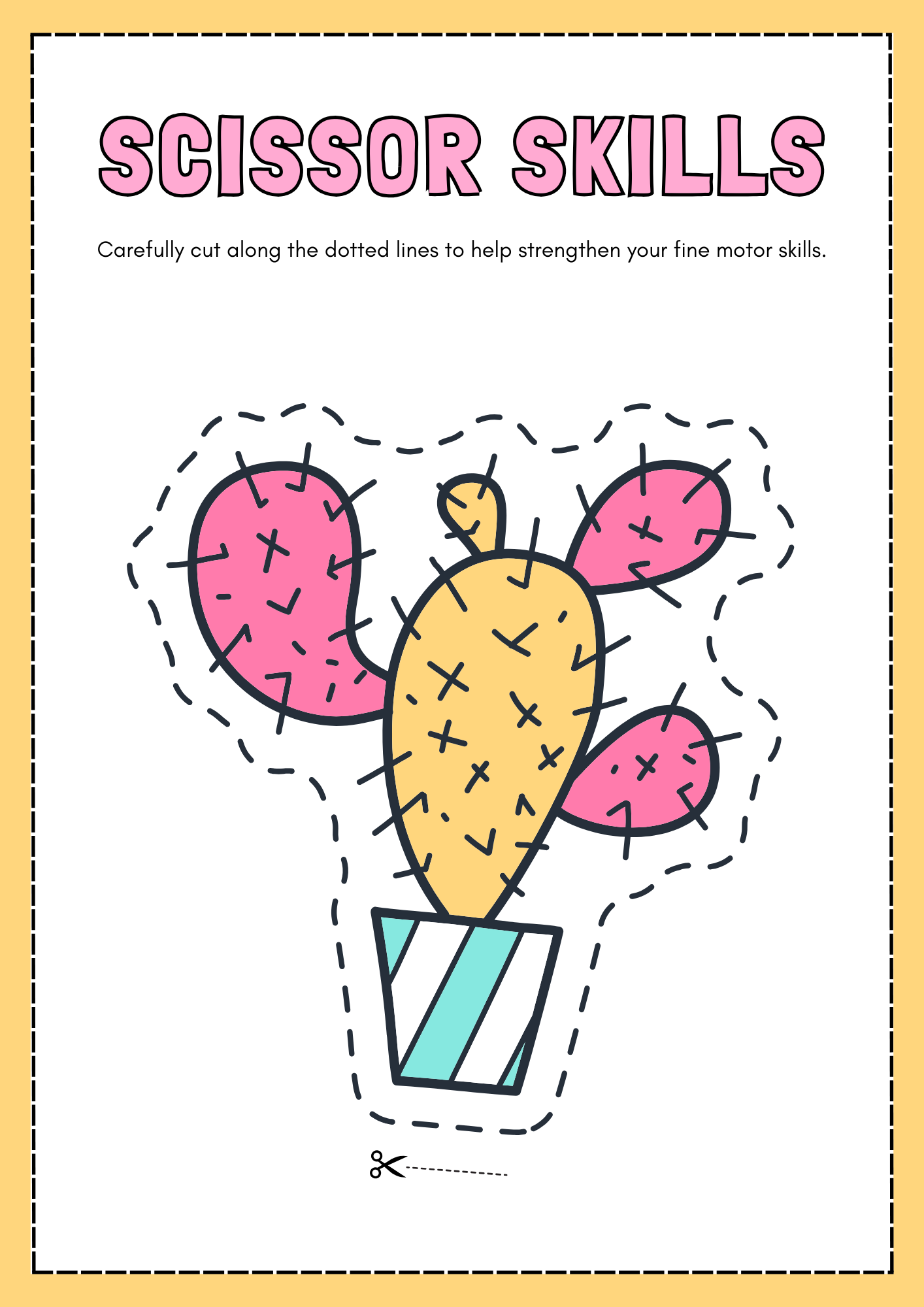 "Snip, Snip, Hooray! Fun Scissor Skills for Little Hands"32pages
