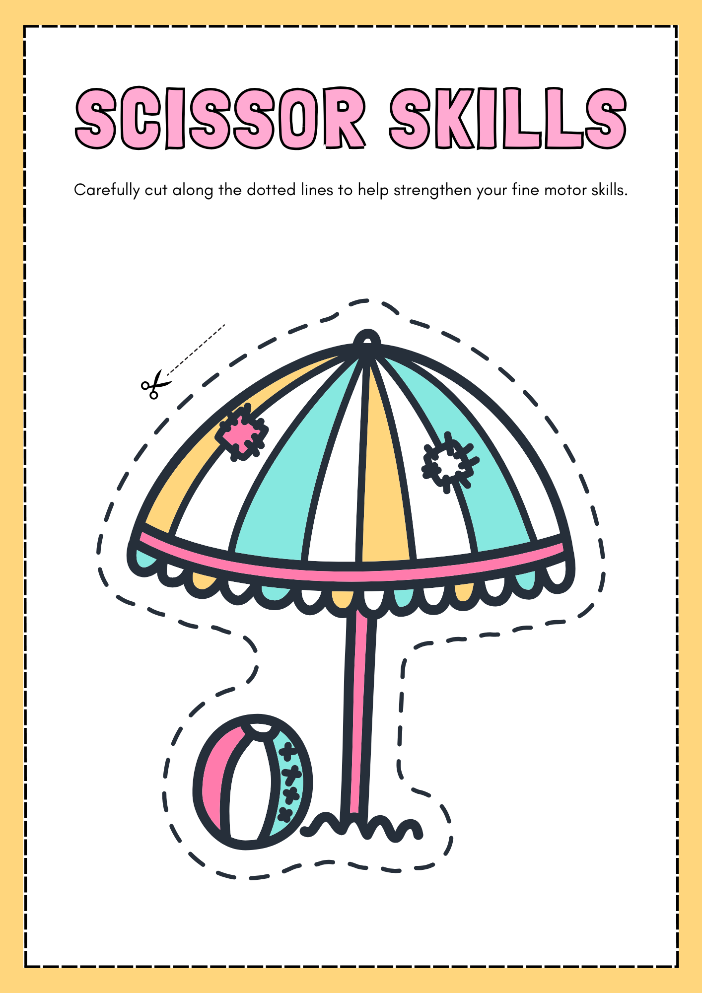 "Snip, Snip, Hooray! Fun Scissor Skills for Little Hands"32pages